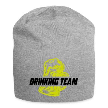 Boire de la bière d’équipe - Bonnet en jersey - gris chiné - Devant