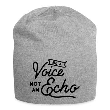 Be a Voice Not an Echo - Leadership Integrity - Jersey Beanie - heather grey - Front
