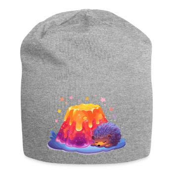 Lavahügel Kuschel Igel - Jersey-Beanie - Grau meliert - Vorne