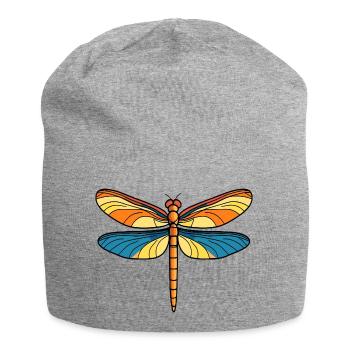 Sonnenflügel Drachenfliege - Jersey-Beanie - Grau meliert - Vorne