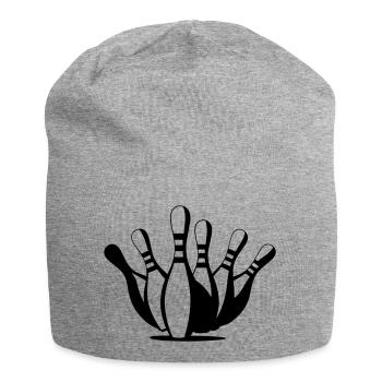 Bowling - Jersey-Beanie - Grau meliert - Vorne
