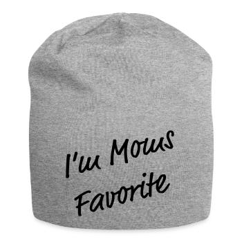 Je suis le T-shirt drôle préféré de maman - Bonnet en jersey - gris chiné - Devant