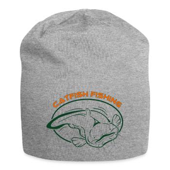 Fische_002_catfish_fishing_001 - Jersey Beanie - heather grey - Front