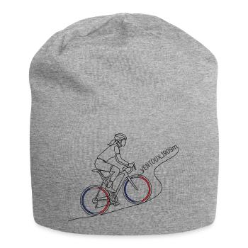 Mont Ventoux 1909m Minimalistische Linienkunst - Jersey-Beanie - Grau meliert - Vorne