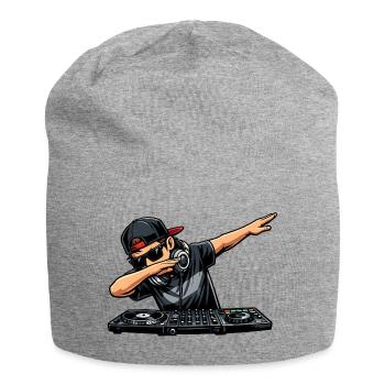 Dabbing DJ - Jersey-Beanie - Grau meliert - Vorne