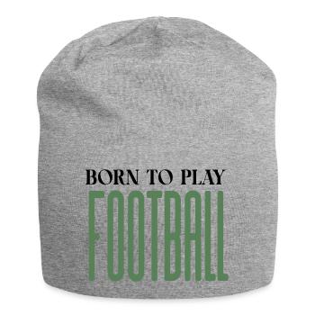 Elongated Football Glyphs - Jersey Beanie - heather grey - Front