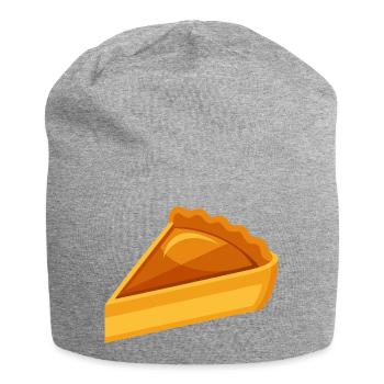Pumpkin Pie Slice - Jersey Beanie - heather grey - Front