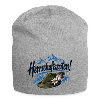 Herrschaftszeiten Trachten Outfit - Jersey-Beanie - Grau meliert - Vorne