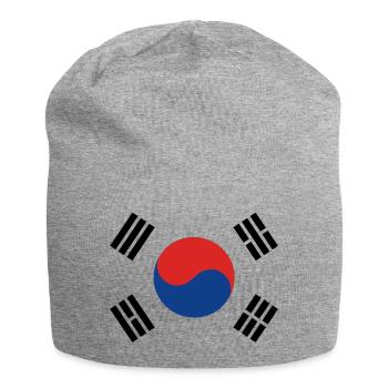 Corée du Sud - Bonnet en jersey - gris chiné - Devant