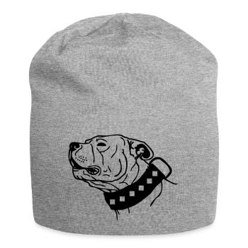 stafford © - www.dog-power.nl - Jersey-Beanie - Grau meliert - Vorne