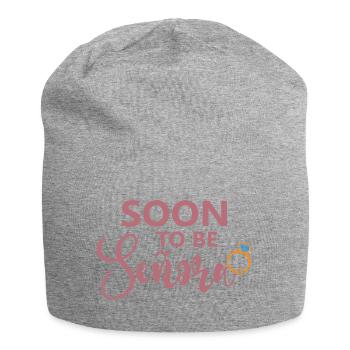 Soon To Be Señora Engagement Bridal Shower Wedding - Jersey Beanie - heather grey - Front