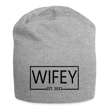 2023 Verlobung Brautdusche Hochzeit - Jersey-Beanie - Grau meliert - Vorne