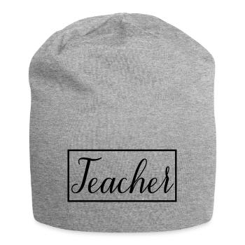 Enseignant fier de l’éducation graduée Cadeau de l’enseignant - Bonnet en jersey - gris chiné - Devant