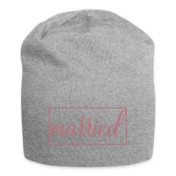 Couple marié assorti Hommes & Femmes Jour de mariage - Bonnet en jersey - gris chiné - Devant