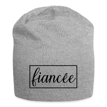 Verlobte passende Verlobung Hochzeit Flitterwochen - Jersey-Beanie - Grau meliert - Vorne