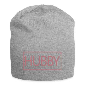 Ehemann Matching Verlobung Hochzeit Flitterwochen - Jersey-Beanie - Grau meliert - Vorne