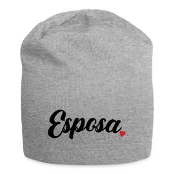 Esposa Cute Wife To Be Bride Couple Wedding Gift - Jersey Beanie - heather grey - Front