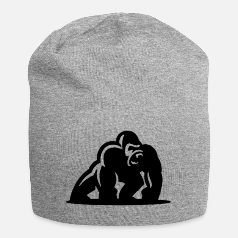 Gorilla Gorille - Jersey Beanie - heather grey
