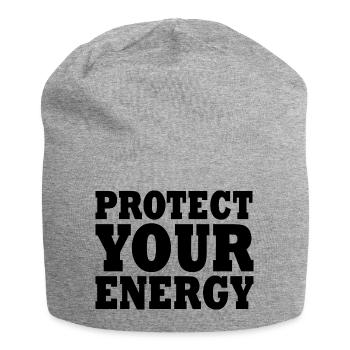Protect your energy - Bonnet en jersey - gris chiné - Devant