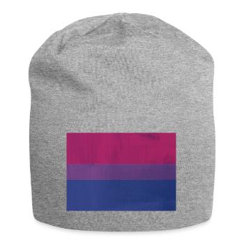 Drapeau de la fierté Bi - Bonnet en jersey - gris chiné - Devant