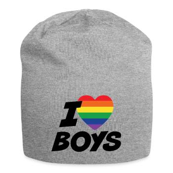Ich liebe Boys Pride - Jersey-Beanie - Grau meliert - Vorne