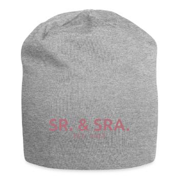 Sr. & Sra. Est. 2022 - Hochzeitsgeschenk für Männer & Frauen - Jersey-Beanie - Grau meliert - Vorne