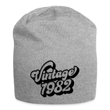 Millésime 1982, 40 ans, cadeau de 40e anniversaire - Bonnet en jersey - gris chiné - Devant