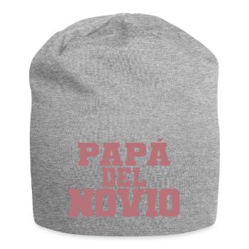 Papa del Novio Bräutigam Vater Hochzeitsgeschenk - Jersey-Beanie - Grau meliert - Vorne