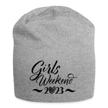 Girls Weekend 2023 Cute Girls Party Trip Vacances - Bonnet en jersey - gris chiné - Devant
