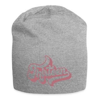 Mignon cadeau d’anniversaire 13 ans 13 ans - treize - Bonnet en jersey - gris chiné - Devant