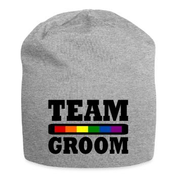 Team groom - Jersey Beanie - heather grey - Front