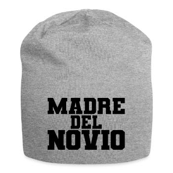 Madre del Novio Groom's Mother Wedding Gift - Jersey Beanie - heather grey - Front