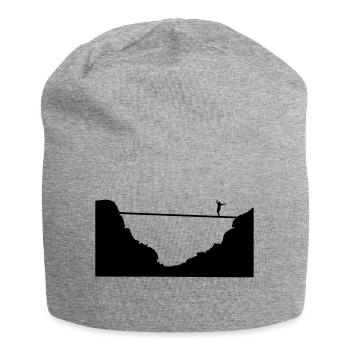 slacklining, highline - Jersey Beanie - heather grey - Front