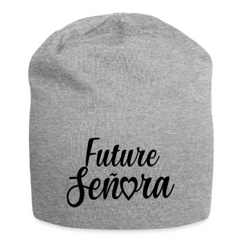 Future Señora Engagement Bridal Shower Wedding - Jersey Beanie - heather grey - Front