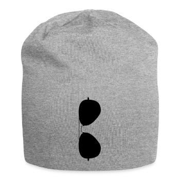 Sonnenbrille - Jersey-Beanie - Grau meliert - Vorne