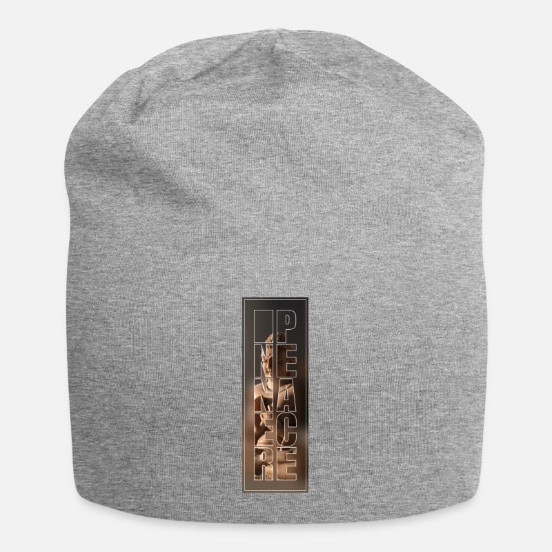 Find inner peace with Buddha - Jersey Beanie - heather grey