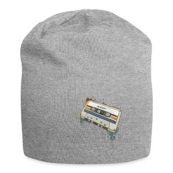 Retro Style Mixtape Funky Oldschool Cassette - Jersey Beanie - heather grey - Front