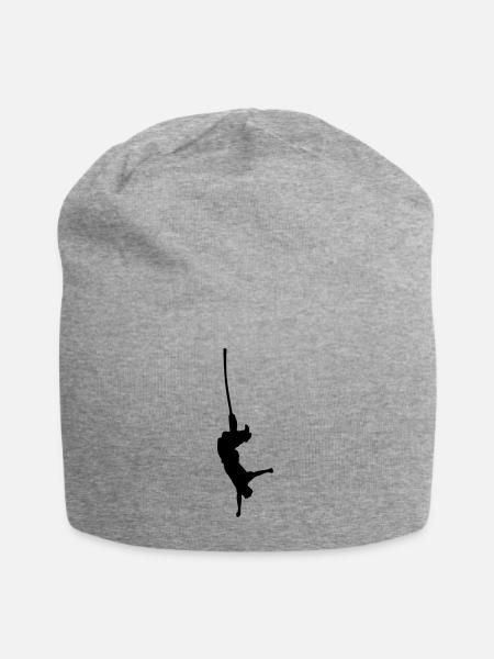 bungee springen - Jersey-Beanie - Grau meliert