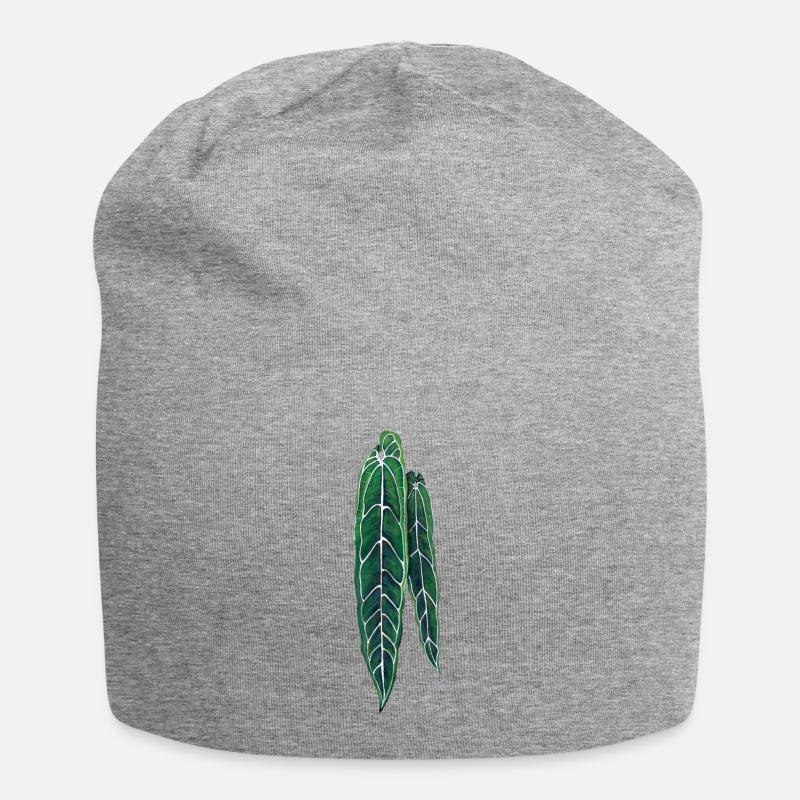 Anthuriums - Jersey Beanie - heather grey