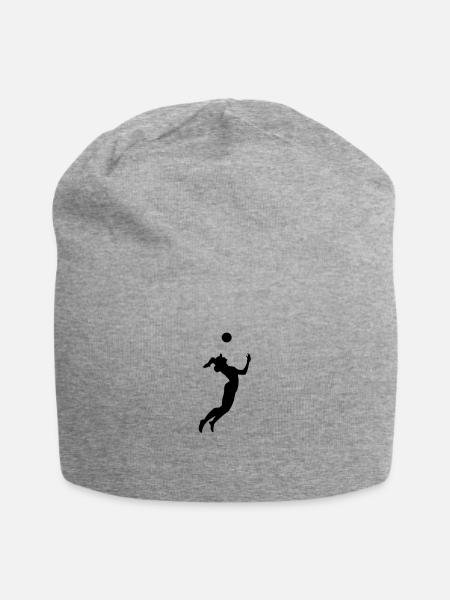 Volleyball, Beachvolleyball - Jersey-Beanie - Grau meliert