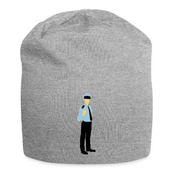 Polizist - Jersey-Beanie - Grau meliert - Vorne