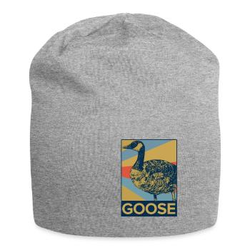 Goose wild goose - Jersey Beanie - heather grey - Front