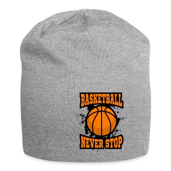 Basketball Never Stop - Jersey-Beanie - Grau meliert - Vorne