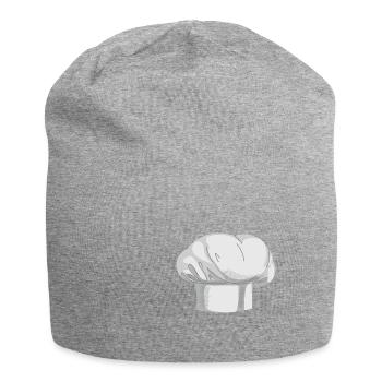 Chef - Chef's hat - Jersey Beanie - heather grey - Front