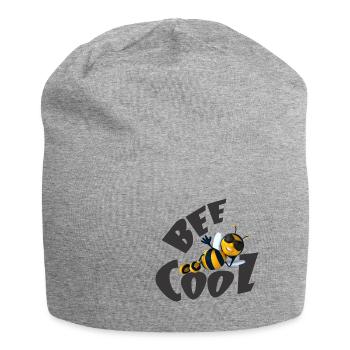 Bee cool Bienen Imker Geschenk - Jersey-Beanie - Grau meliert - Vorne
