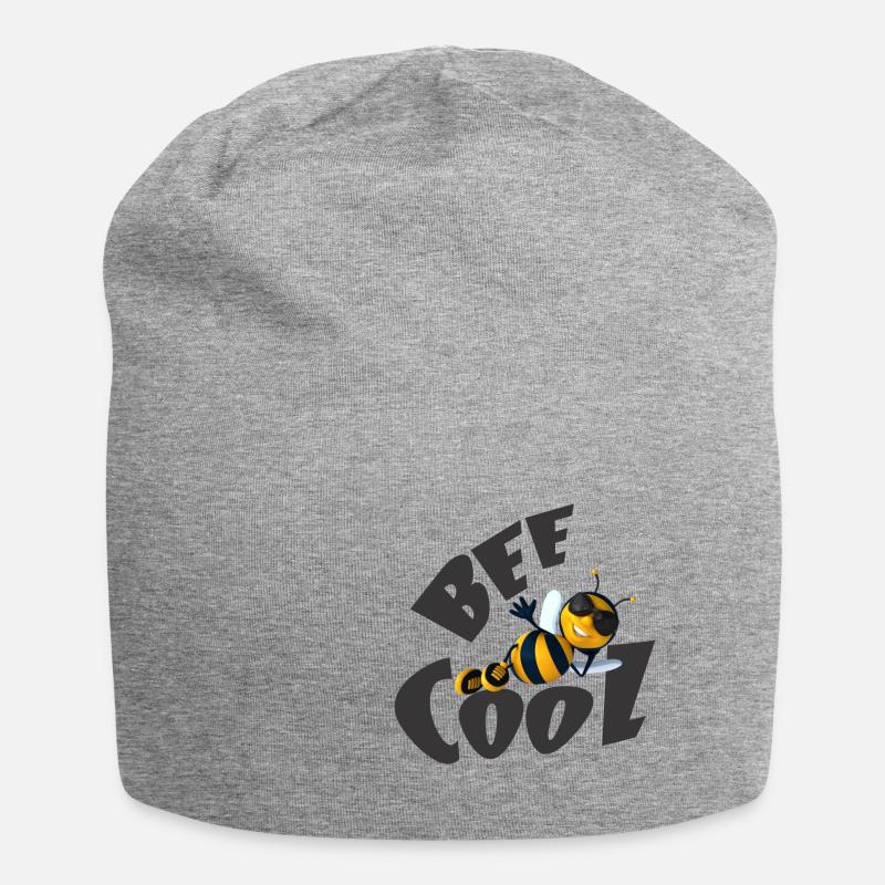 Bee cool Bienen Imker Geschenk - Jersey-Beanie - Grau meliert