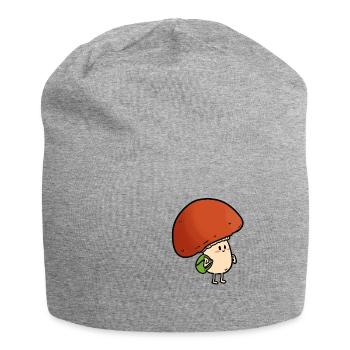 Champignon étudiant, Champignon - Bonnet en jersey - gris chiné - Devant
