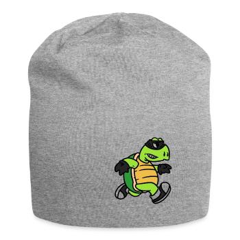 Turtle thief, turtles robbers - Jersey Beanie - heather grey - Front
