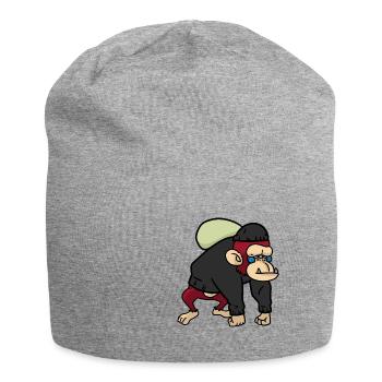 Singe babouin singe babouins singe - Bonnet en jersey - gris chiné - Devant