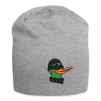Duck Robber , Ente Räuber - Jersey-Beanie - Grau meliert - Vorne